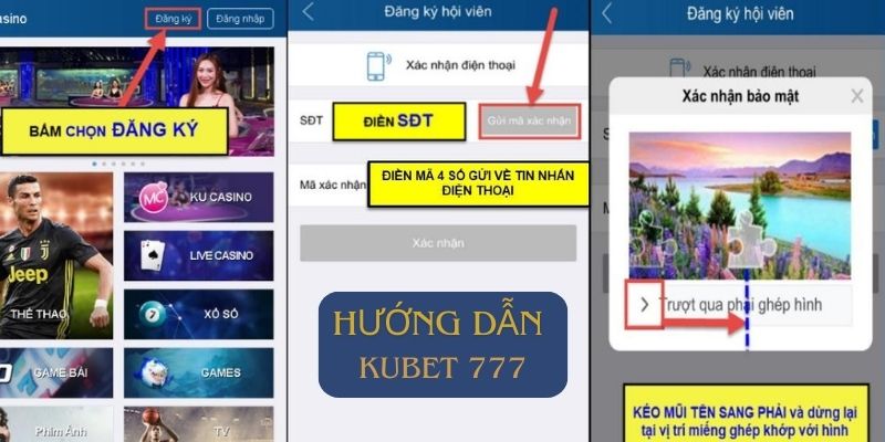 Hướng dẫn đăng ký Kubet777 nhanh chóng, dễ dàng nhất thời điểm hiện tại