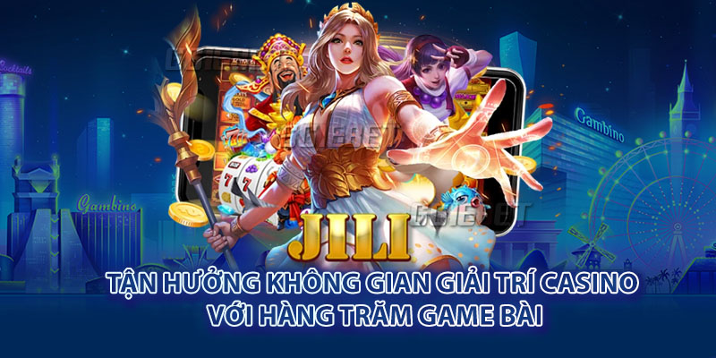 Tận hưởng không gian giải trí casino với hàng trăm game bài